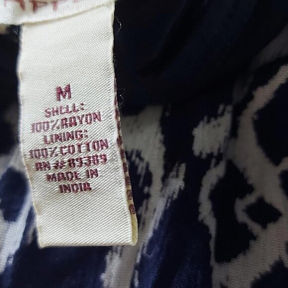 Whimsigoth Maxi Dress Boho Witchy Tiered Blue & White Gown Medium - Picture 12 of 13